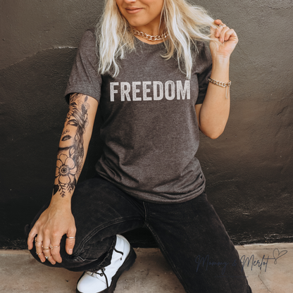 “Freedom” + “Just Because You’re Offended…” Charlie Kirk Tee | Comfort Colors