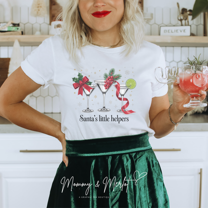 Santa’s Little Helpers • Holiday Martini Tee• Comfort Colors Holiday Shirt